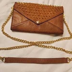 VINTAGE Rebecca Minkoff gold spiked envelope crossbody